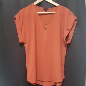Rust Iris blouse xl